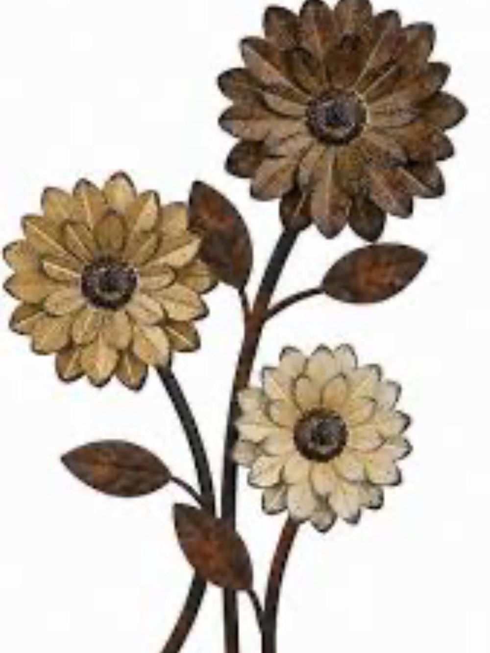 Rustic Metal Sunflower Wall Decor